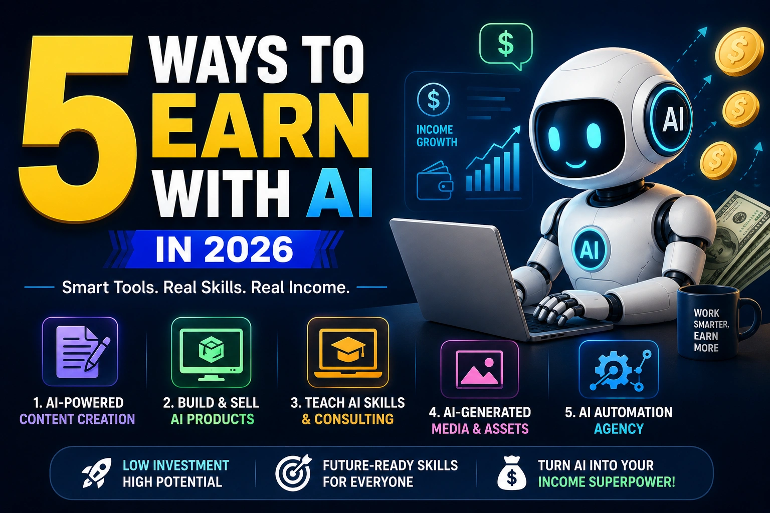 5 Ways to Earn with AI in 2026